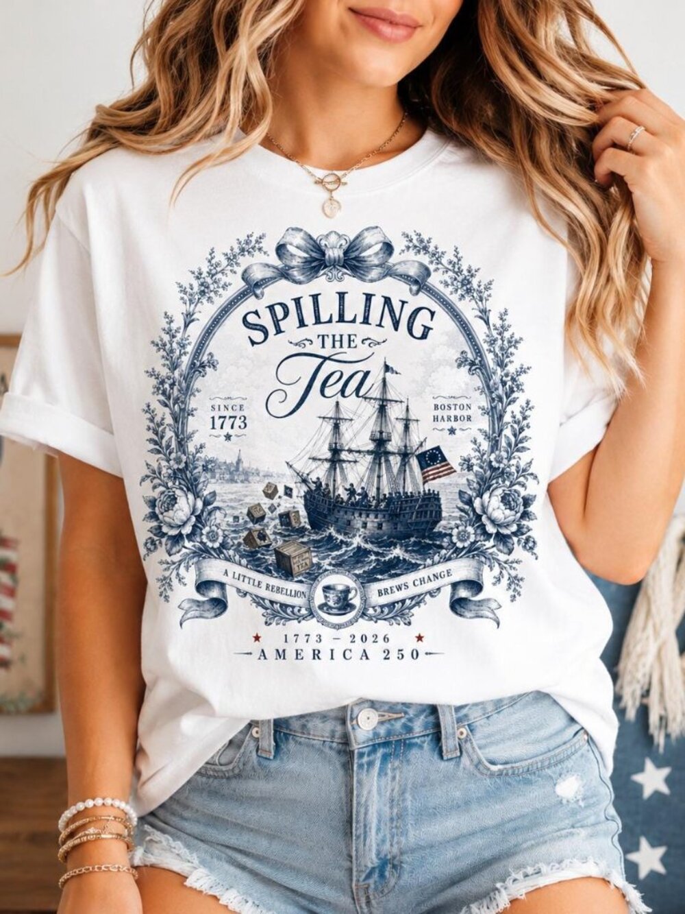 Spilling The Tea Since 1773 Shirt America 250 Tee Boston Tea Party Shirt